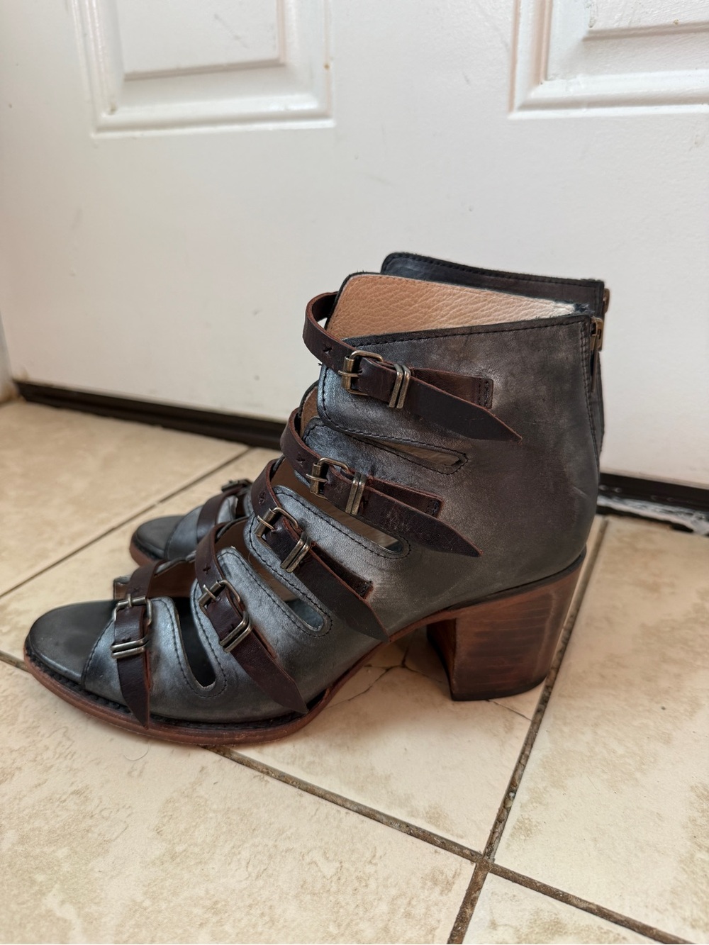 freebird Quin Strappy Buckle Sandal Boots